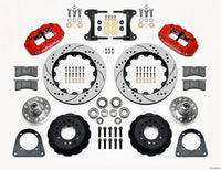 Wilwood Narrow Superlite 6R Front Hub Kit 14.00in Drill Red TCI-IFS 71-78 (Pinto Based) - 140-13225-DR
