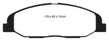EBC 08-13 Cadillac CTS 3.0 Greenstuff Front Brake Pads - DP21827