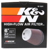 K&N Round Tapered Universal Air Filter 6 inch Flange 7 1/2 inch Base 5 inch Top 7 1/2 inch Height - RF-1041