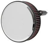 K&N Street Round Metal Intake System - Harley Davidson - Red Filter 6-8 Size 2.4in In Dia 2.5in H - RK-3934