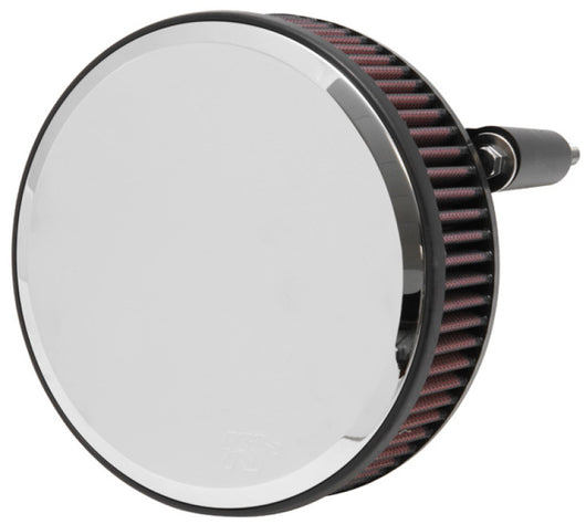 K&N Street Round Metal Intake System - Harley Davidson - Red Filter 6-8 Size 2.4in In Dia 2.5in H - RK-3934