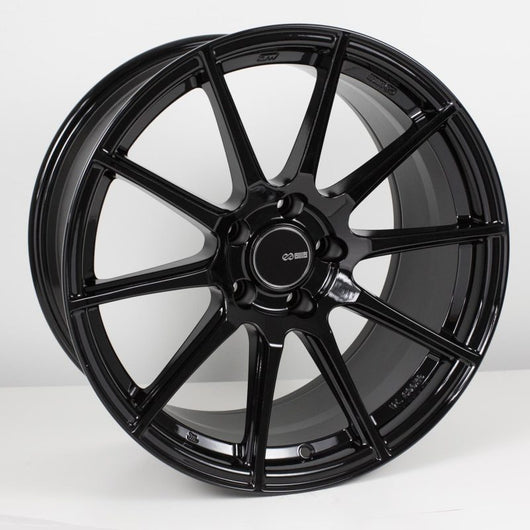 Enkei TS10 18x8.5 5x114.3 25mm Offset 72.6mm Bore Black Wheel - 499-885-6525BK