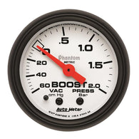 Autometer Phantom 2-1/16in 60CM/HG - 2.0 Bar - Mechanical Gauge - 5703-M