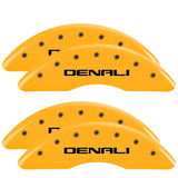 MGP 4 Caliper Covers Engraved Front & Rear MOPAR Yellow finish black ch - 32016SMOPYL
