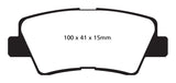 EBC 09-11 Hyundai Azera 3.3 Greenstuff Rear Brake Pads - DP22031