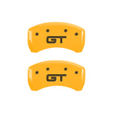 MGP Rear set 2 Caliper Covers Engraved Rear 50 Yellow finish black ch - 10010RM50YL
