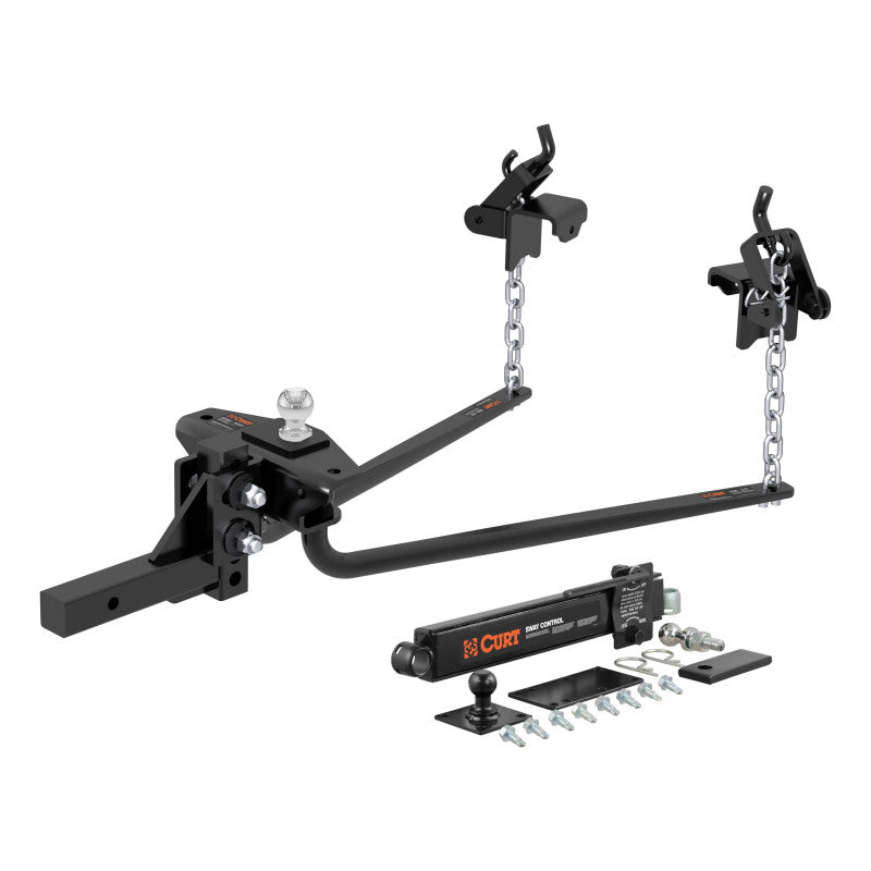 Curt Round Bar Weight Distribution Hitch Kit (10000-14Klbs 31-5/8in Bars) - 17222