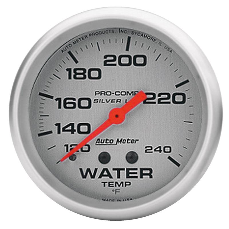 Autometer Ultra-Lite 2-5/8in 120-240 Deg F Liquid Filled Mechanical Water Temp Gage - 4632