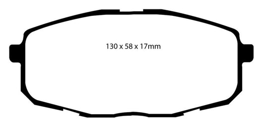 EBC 09-12 Hyundai Elantra 2.0 Touring Yellowstuff Front Brake Pads - DP41562R