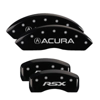 MGP 4 Caliper Covers Engraved Front & Rear MGP Black finish silver ch - 38013SMGPBK