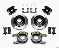 Wilwood D154 P/S Park Brake Kit Drilled Big Ford 2.36in Offset - 140-12213-D