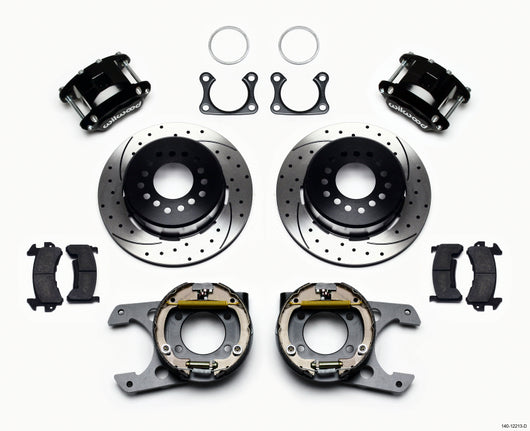 Wilwood D154 P/S Park Brake Kit Drilled Big Ford 2.36in Offset - 140-12213-D