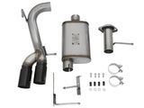 aFe Rebel Series CB 3in Middle Side Exit SS Exht w/ Black Tips 15-17 Chevy Colorado / GMC Canyon - 49-44061-B