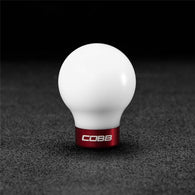 Cobb Subaru 6-Speed COBB Knob - White Knob w/ Race Red - 213350-W-RD