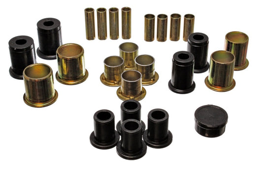 Energy Suspension 91-96 Buick LeSabre / 90-94 Chevy Astro Black Front Lower and Upper Control Arm Bu - 3.3173G