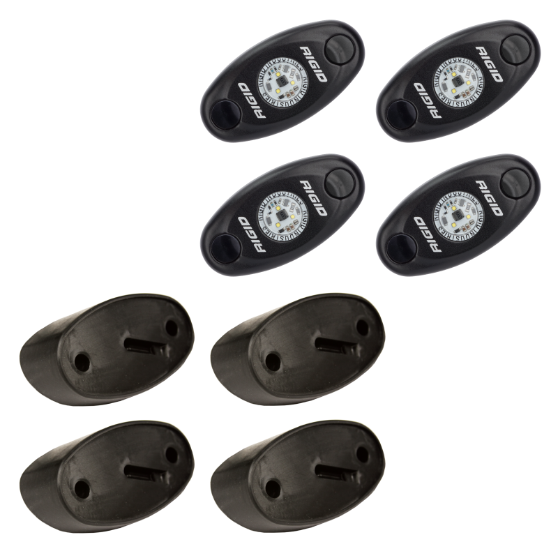 Rigid Industries Rock Light Kit- Cool White (4 lights) - 400203