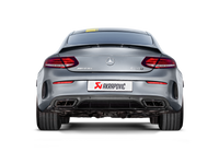 Akrapovic 16-17 AMG C63 Coupe Evolution Line Cat Back (Titanium) w/ Carbon Tips (Req. Link Pipe) - MTP-ME/T/3H