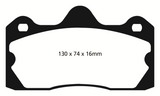 EBC 10+ Lotus Evora 3.5 Redstuff Rear Brake Pads - DP3060C