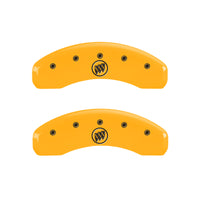 MGP 4 Caliper Covers Engraved Front Buick Rear Yellow Finish Black Char 2008 Buick Lucerne - 49003SBSHYL