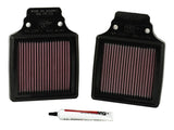 K&N 00-06 Kawasaki ZX12R Ninja Replacement Air Filter (2 Per Box) - KA-1299-1