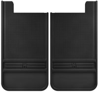 Husky Liners Universal 12in Wide Black Rubber Rear Mud Flaps w/o Weight - 55100