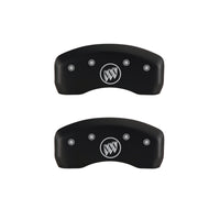 MGP 4 Caliper Covers Engraved Front Buick Engraved Rear Buick Shield Red finish silver ch - 49001SBSHRD