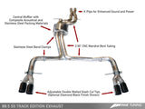 AWE Tuning Audi B8.5 S5 3.0T Track Edition Exhaust - Diamond Black Tips (102mm) - 3010-43046