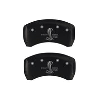 MGP Rear set 2 Caliper Covers Engraved Rear GT500 Shelby & Cobra Red finish silver ch - 10010RGT5RD