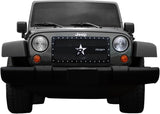 RBP RX-3 Series Studded Frame 1pc. Grille 07-17 Jeep Wrangler (All Models) - Black - RBP-951483