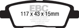 EBC 10-11 Hyundai Genesis 3.8 Ultimax2 Rear Brake Pads - UD1551