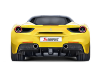 Akrapovic 16-17 Ferrari 488 GTB/488 Spyder Slip-On Line (Titanium) w/ Carbon Tips - MTP-FE488H