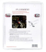 Spectre Stainless Steel Flex Fuel Line 3/8in. ID - 3ft. w/Clamps Red/Blue - 29490