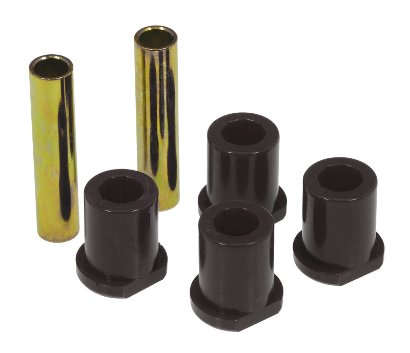 Prothane 80-98 Ford Truck 2/4wd (w/ Molded Shackles) Rear Frame Shackle Bushings - Black - 6-811-BL