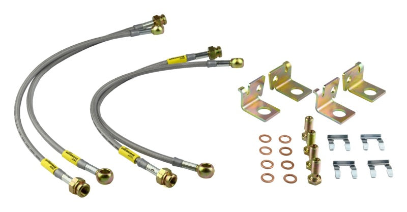 Goodridge 06-13 Chevrolet Corvette Z06/ZR1/Grand Sport Stainless Steel Brake Lines Kit - 12291