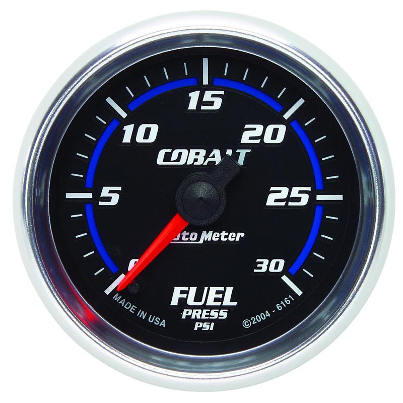 Autometer Cobalt 52mm 0-30 PSI Full Sweep Electronic Fuel Pressure Gauge - 6161