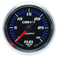Autometer Cobalt 52mm 0-30 PSI Full Sweep Electronic Fuel Pressure Gauge - 6161