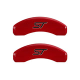 MGP 4 Caliper Covers Engraved Front & Rear No bolts/ST Yellow finish black ch - 10119SST1YL