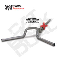 Diamond Eye KIT 4in CB MFLR RPLCMENT PIPE DUAL SS: 2006-2007.5 CHEVY/GMC 6.6L 2500/3500 - K4124S-RP