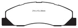EBC 09-11 Dodge Ram 2500 Pick-up 5.7 2WD/4WD Yellowstuff Front Brake Pads - DP41847R