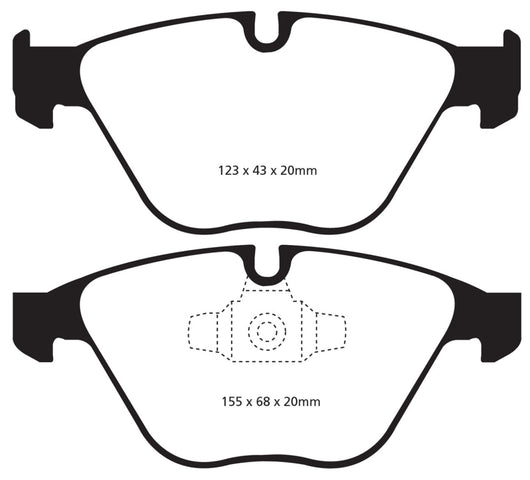 EBC 13+ BMW X1 2.0 Turbo (28i) Yellowstuff Front Brake Pads - DP41512R