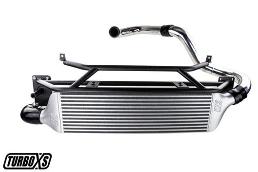 Turbo XS FMIC for 15-16 Subaru WRX - Polished Pipes - txs-W15-FMIC-POL