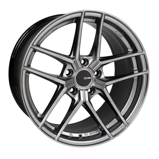 Enkei TY5 18x8 5x112 45mm Offset 72.6mm Bore Hyper Silver Wheel - 498-880-4445HS