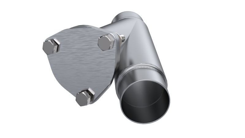QTP 2.25in Weld-On QTEC Exhaust Cutout Y-Pipe - 10225