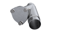 QTP 2.25in Weld-On QTEC Exhaust Cutout Y-Pipe - 10225