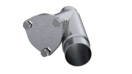 QTP 2.25in Weld-On QTEC Exhaust Cutout Y-Pipe - 10225