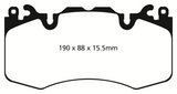 EBC 13+ Land Rover Range Rover 3.0 Supercharged Greenstuff Front Brake Pads - DP62064