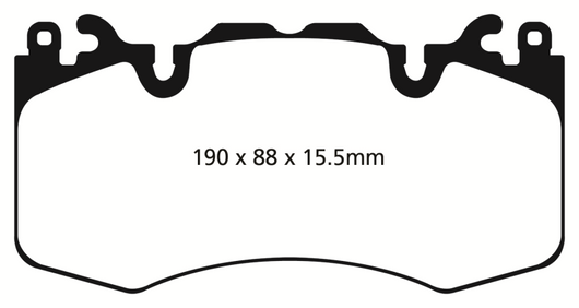 EBC 13+ Land Rover Range Rover 3.0 Supercharged Greenstuff Front Brake Pads - DP62064