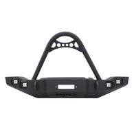 Westin/Snyper 07-17 Jeep JK Marksman Front Bumper w/Stinger - Textured Black - 59-9515-12JKX5