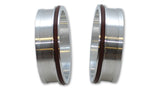 Vibrant Vanjen Aluminum Weld Fittings for 2.5in OD Tubing (for use with part #12565) - Sold In Pairs - 12545