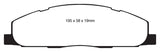 EBC 09-11 Dodge Ram 2500 Pick-up 5.7 2WD/4WD Ultimax2 Rear Brake Pads - UD1400